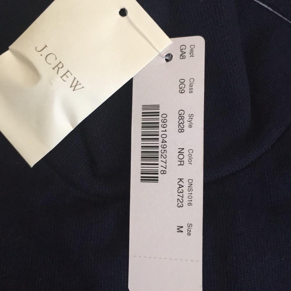 J. Crew Striped button neck top - Picture 3 of 4